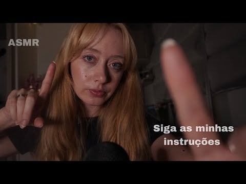 ASMR - SIGA AS MINHAS INSTRUÇÕES | Testando seu foco e concentração 