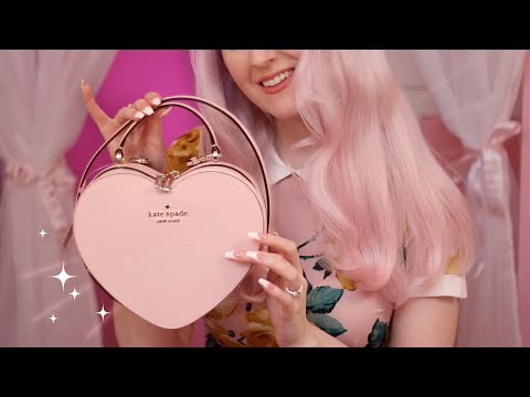 ASMR Tapping on the Cutest Handbag EVER?? 💝 (Whisper & Inaudible Whisper)