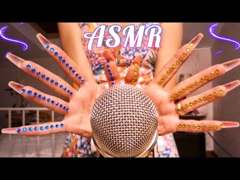 ASMR BRAIN Massage 🌟 Mic Scratching ~ Blue Part of Yeti Mic, Book Tapping, Layered Sounds & more