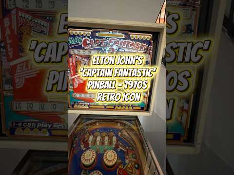 Vintage 1970s Elton John Pinball – Captain Fantastic (Bally Machine)