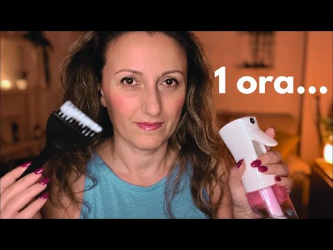 1 ORA rilassante di ASMR PARRUCCHIERA compilation roleplay