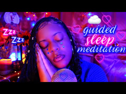 ASMR - 😴 1 HOUR Guided Sleep Meditation & Hypnosis w/ Visuals for Sleep ☁️💤✨