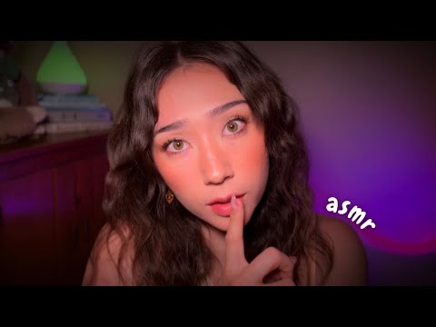 ASMR Watch This After a Long Day 💕💤 (positive affirmations & face touching with background music)