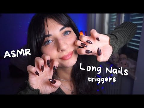 UNGHIE LUNGHE ASMR 💅 Nails Tapping & Triggers (extremely tingly)