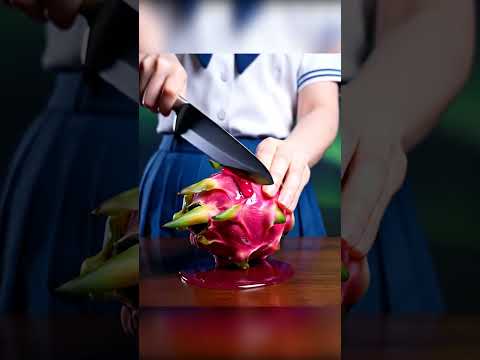 ASMR DRAGON FRUIT SLICING (VIBRANT & GOOEY) 🐉