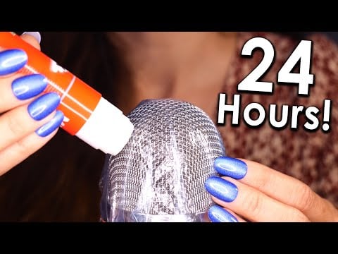 24 Hours of Glue on Mic for SLEEP ASMR