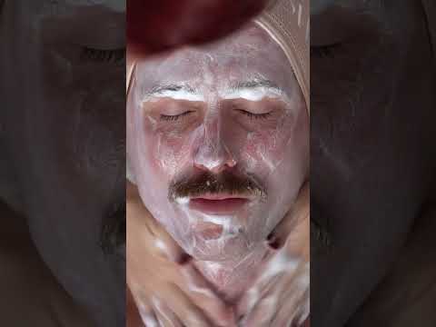 Satisfying Spa Facial: ASMR Cleansing and Foam Bliss #shorts