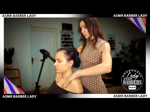 💈 ASMR Neck Massage by Barber Lady Adel