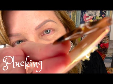 ASMR | Plucking and Snipping Away Your Negativity | Long Custom Nails and Tweezers ✨