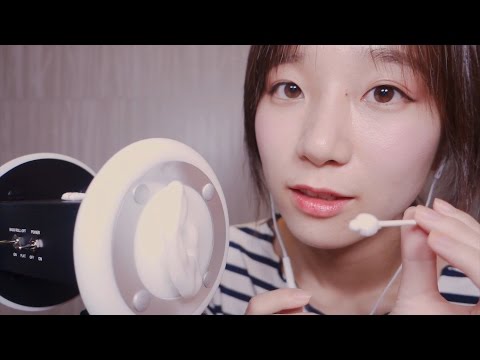 ASMR Korean 속삭이며 귀 닦아드리구 면봉으로 귀청소 해드릴게요 / Ear Cleaning / Whisper