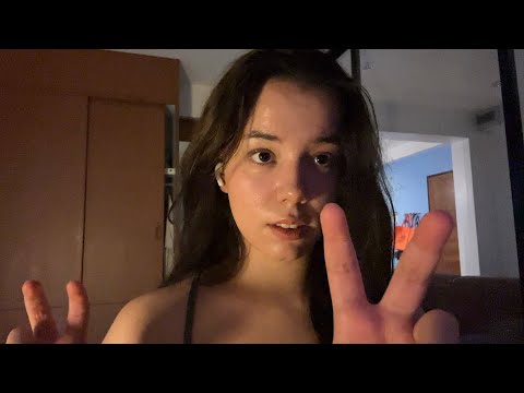 ASMR | Hand Movements + Mouth Sounds | ( Dark & Cozy 💤🫶🏼)