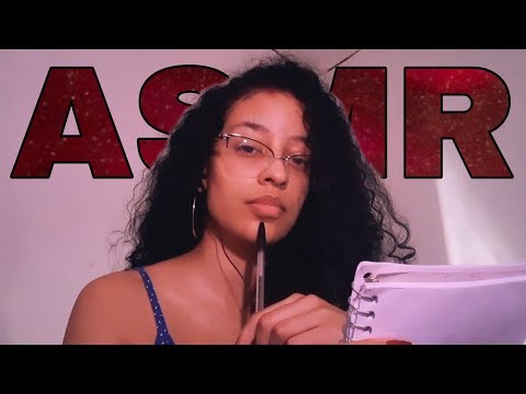 ASMR | TE FAZENDO PERGUNTAS PESSOAIS 👀✍