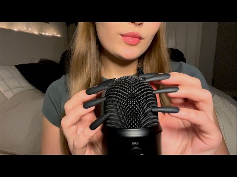 ASMR 30 minutes of bare mic tapping and scratching with long nails