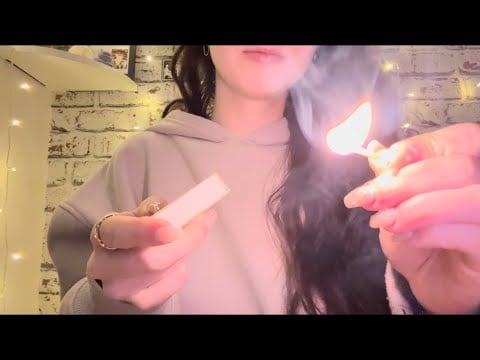 ASMR - Match Striking + Fire Sounds for Sleep 🔥💤 (No Talking)