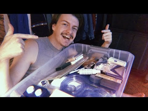 [ASMR] Going Through Scrapbook Supplies Show & Tell | Tapping, Scratching, Crinkling, and more!