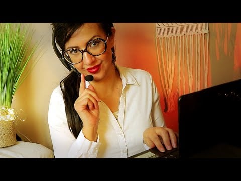 💤 ASMR - la secrétaire qui prend bien soin de toi (son clavier, son papier...)