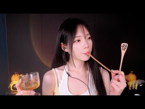 ASMR No talking 허니스푼으로 입소리 집중 | 이거 나만 이제 알았어요? | 수면 유도