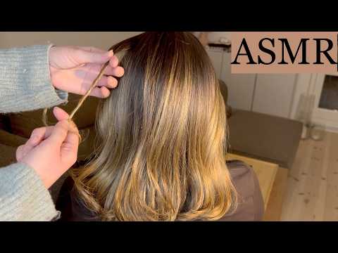 ASMR | Relaxing Hair Play with Hands & Gentle Brushing (No Talking)