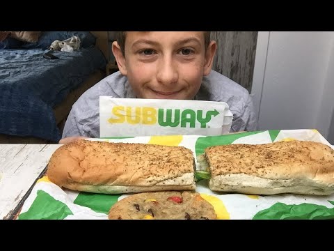 ASMR eating Subway*eating sounds*| lovely ASMR s