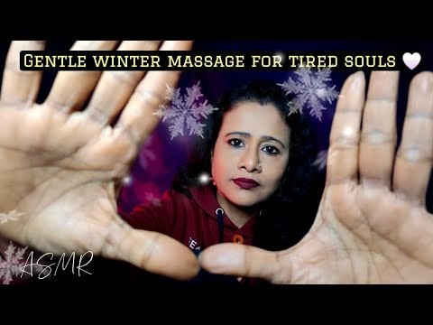 ASMR Relaxing Massage in a Cozy Winter Night ❄️ Neck, Shoulder, Back & Hand Care | Asmr Ghosal