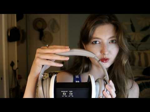ASMR Muffled Whispers w/ Headphones Over Your Ears