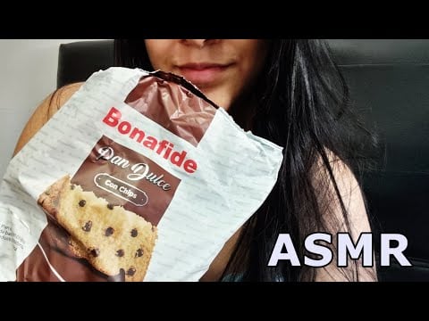 ASMR COMIENDO PAN DULCE CON CHIPS DE CHOCOLATE | ASMR en Español
