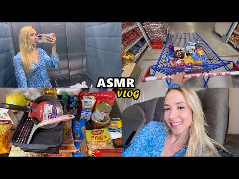 ASMR VLOG - PRIMEIRA COMPRA PARA O APTO MORANDO SOZINHA, SALÃO DE BELEZA, ETC.. 🛍️