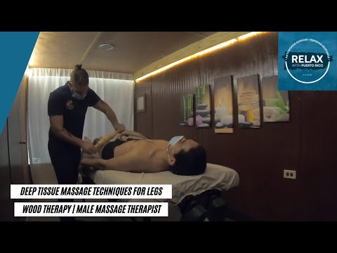 Deep Tissue Leg Massage | Wooden Massage Tools | Relaxing ASMR Session