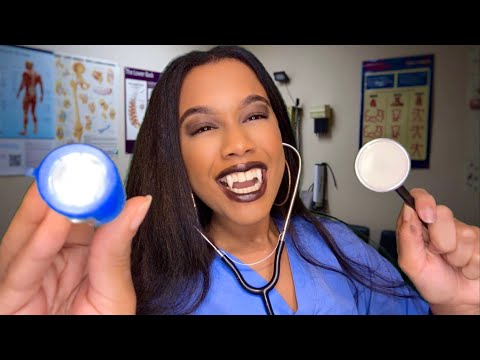 ASMR Vampire Doctor Gives You a Check-up 🧛🏽‍♀️🩺  Vampire Role-play ASMR | Doctor ASMR