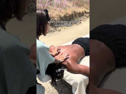 watch me doing relaxing massage outside