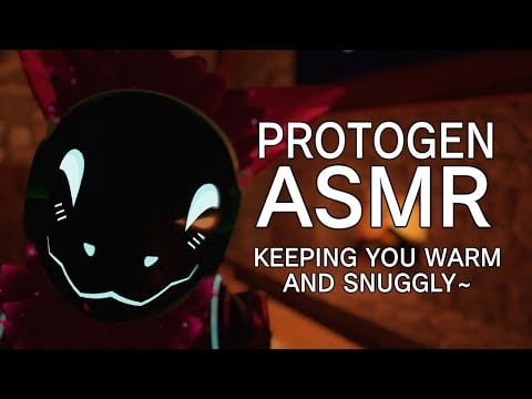 [Furry ASMR] Protogen keeps you warm during winter (fireplace and winter ambience)