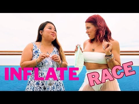 Beach Ball Blow Up Challenge Gets Hilarious!