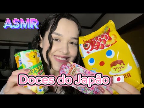 ASMR | experimentando DOCES do JAPÃO 🇯🇵 🍭