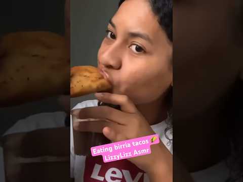 Eating birria tacos asmr #asmrshorts #asmreating