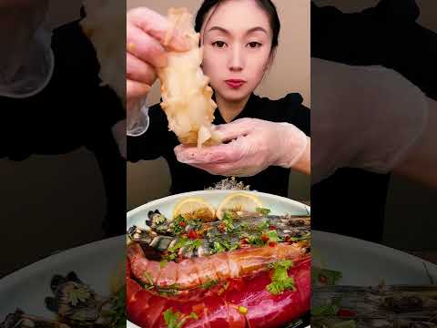 🦐🥢 Epic seafood feast ASMR feast #EpicSeafood #ASMRSeafood