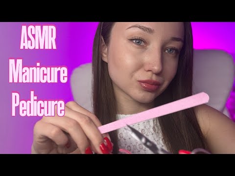 ASMR Manicure Pedicure 💅 (No Talking)