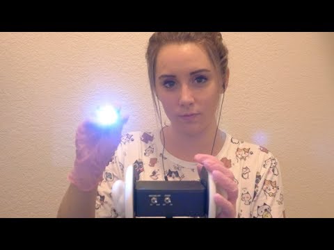 [ASMR] Latex Gloves + Follow the Light (No Talking)