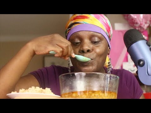 Smoke Beans & Rice ASMR Eating Sounds