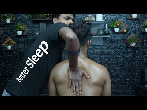 Sadhan Barber's "Pressure Point" Head & Shoulder Pain Relief Massage ASMR | Tingles & Sleep #relax