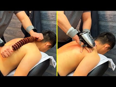 ASMR Relaxing Back Massage With ASMR Tools