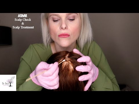 A Relaxing ASMR Scalp Check & Scalp Treatment | Gloves, Hair Brushing & Scalp Scratching