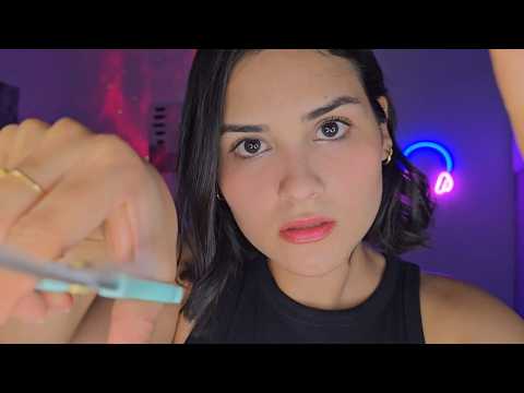 ASMR CABELEIREIRA CUIDA DO SEU COURO CABELUDO E CORTA SEU CABELO