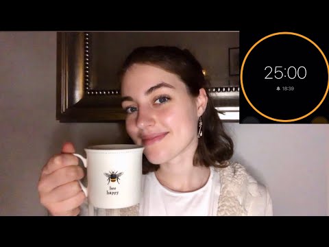 ASMR| Pomodoro study with me 1 hour