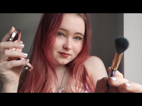 ASMR Ditzy Stranger Does Your Makeup in a Public Bathroom (she lacks boundaries)