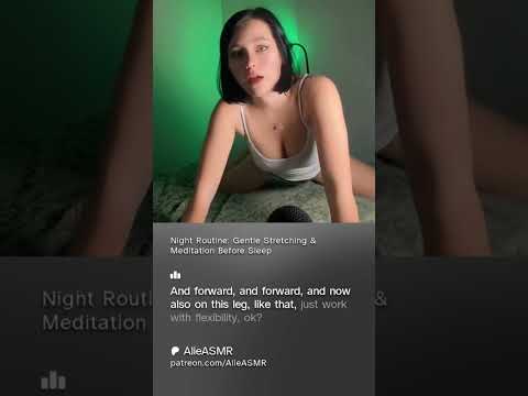 Night Meditation Routine, full video on my Patreon❤️ #asmr #insomnia #stretchingexercises