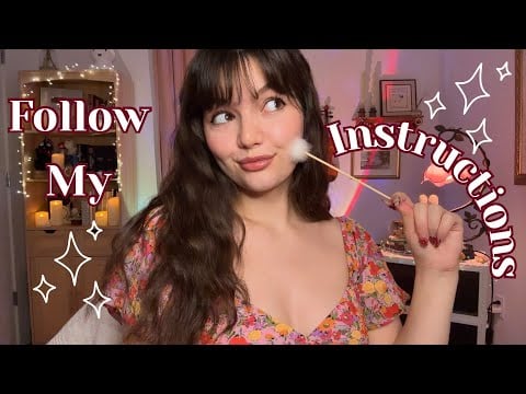 ASMR Follow My Instructions For A Deep Sleep (Eyes Open and Eyes Closed) Fast and Aggressive ASMR