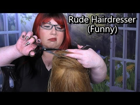 ASMR Hair Salon Roleplay (Wet Haircut, Spray Sounds, Rude, B*tchy, Sassy, Funny)