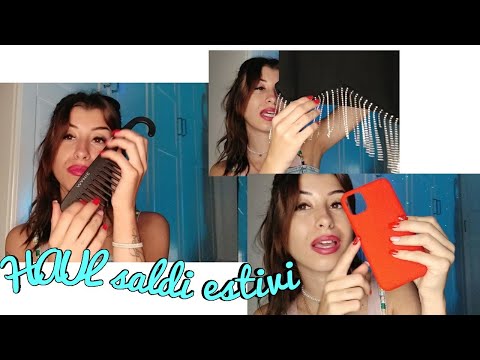 🇮🇹ASMR ITA• HAUL SALDI ESTIVI 2023 #shopping #asmr
