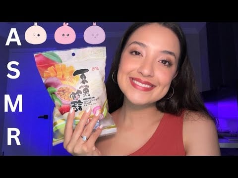 ASMR 💛🥰 Eating mochi 🌸🥭