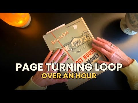 Loop of Page Turning Inaudible Whispers